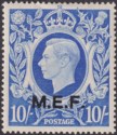 BOIC MEF 1947 KGVI Overprint 10sh Ultramarine Mint SG M21 cat £50