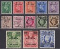 Click for more photos and details BOIC Eritrea 1950 KGVI BA Surcharge Set Used SG E13-E25 cat £100