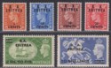 Click for more photos and details BOIC Eritrea 1951 KGVI BA Surcharge Set Mint SG E26-E32 cat £75