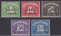 Click for more photos and details BOIC Eritrea 1950 KGVI BA Postage Due Surcharge Set Mint SG ED6-ED10 cat £80
