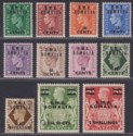 Click for more photos and details BOIC Somalia 1948 KGVI BMA Surcharge Set UM Mint SG S10-S20 cat £55