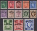 Click for more photos and details BOIC Tripolitania 1948 KGVI BMA Surcharge Set Mint SG T1-T13 cat £75 faults