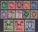 Click for more photos and details BOIC Tripolitania 1948 KGVI BMA Surcharge Set Used* SG T1-T13 c£200 suspect pmks