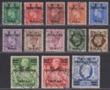 Click for more photos and details BOIC Tripolitania 1950 KGVI BA Surcharge Set Used SG T14-T26 cat £190