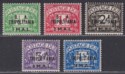 Click for more photos and details BOIC Tripolitania 1950 KGVI BA Postage Due Surcharge Set Mint SG TD6-TD10 c £100