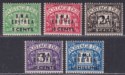 Click for more photos and details BOIC Eritrea 1948 KGVI BMA Postage Due Surcharge Set UM Mint SG ED1-ED5 cat £65