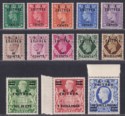 Click for more photos and details BOIC Eritrea 1950 KGVI BA Surcharge Set Mint SG E13-E25 cat £100