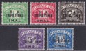 Click for more photos and details BOIC Tripolitania 1950 KGVI BA Postage Due Surcharge Set Mint SG TD6-TD10 c £100