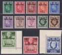 Click for more photos and details BOIC Tripolitania 1950 KGVI BA Surcharge Set Mint SG T14-T26 cat £140