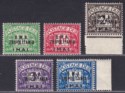 Click for more photos and details BOIC Tripolitania 1948 KGVI BMA Postage Due Surcharge Set UM Mint SG TD1-5 c£50