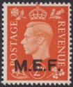 Click for more photos and details BOIC 1942 KGVI MEF Forces Overprint M2a Rough Letters 2d Mint SG M7a cat £65
