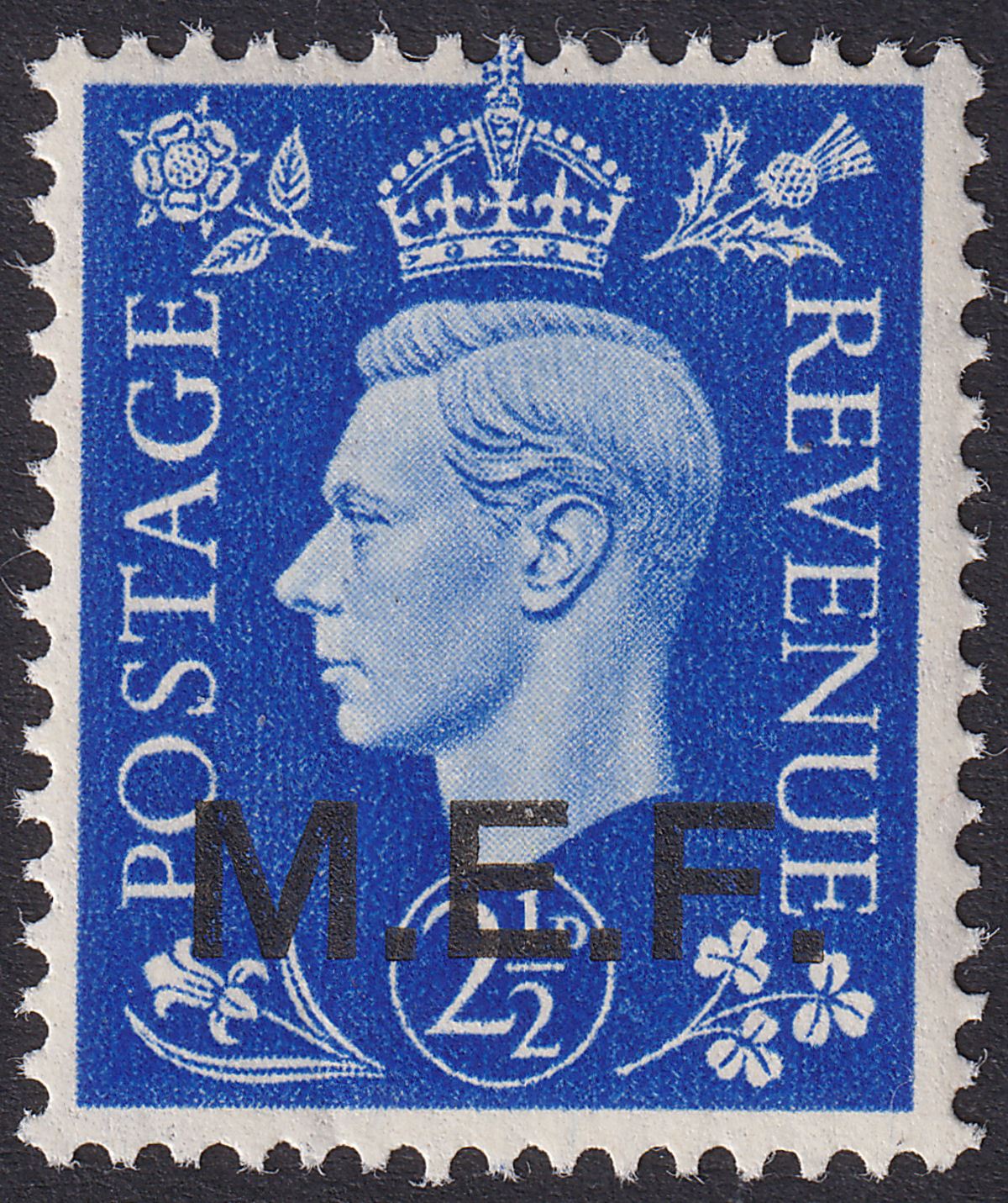 BOIC 1942 KGVI MEF Forces Overprint M2 Regular Letters 2½d Mint SG M8 cat £60