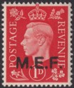 Click for more photos and details BOIC 1942 KGVI MEF Forces Overprint M2a Rough Letters 1d Mint SG M6a cat £40