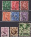 BPA Eastern Arabia 1948 King George VI Surcharge Set Used SG16-24 cat £95