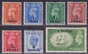 Click for more photos and details BPA in Eastern Arabia 1950 King George VI Surcharge Set Mint SG35-41 cat £65