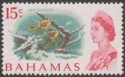 Click for more photos and details Bahamas 1970 QEII 15c Sea Garden White Paper Mint SG304a