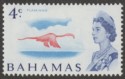 Click for more photos and details Bahamas 1967 QEII 4c Flamingo Toned Paper Mint SG298