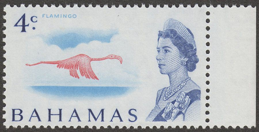 Bahamas 1967 QEII 4c Flamingo White Paper Mint SG298a