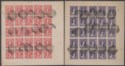 Bahamas 1863-80 QV Spiro 1d 6d 1sh "Used" Forgeries - Complete Sheets of 25