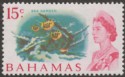Click for more photos and details Bahamas 1970 QEII 15c Sea Garden White Paper Mint SG304a