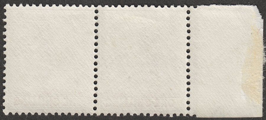 Bahamas 1944 KGVI 1sh Grey-Black and Bright Crimson Marginal Pair Mint SG155c