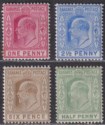 Click for more photos and details Bahamas 1902-06 King Edward VII Selection to 6d Mint