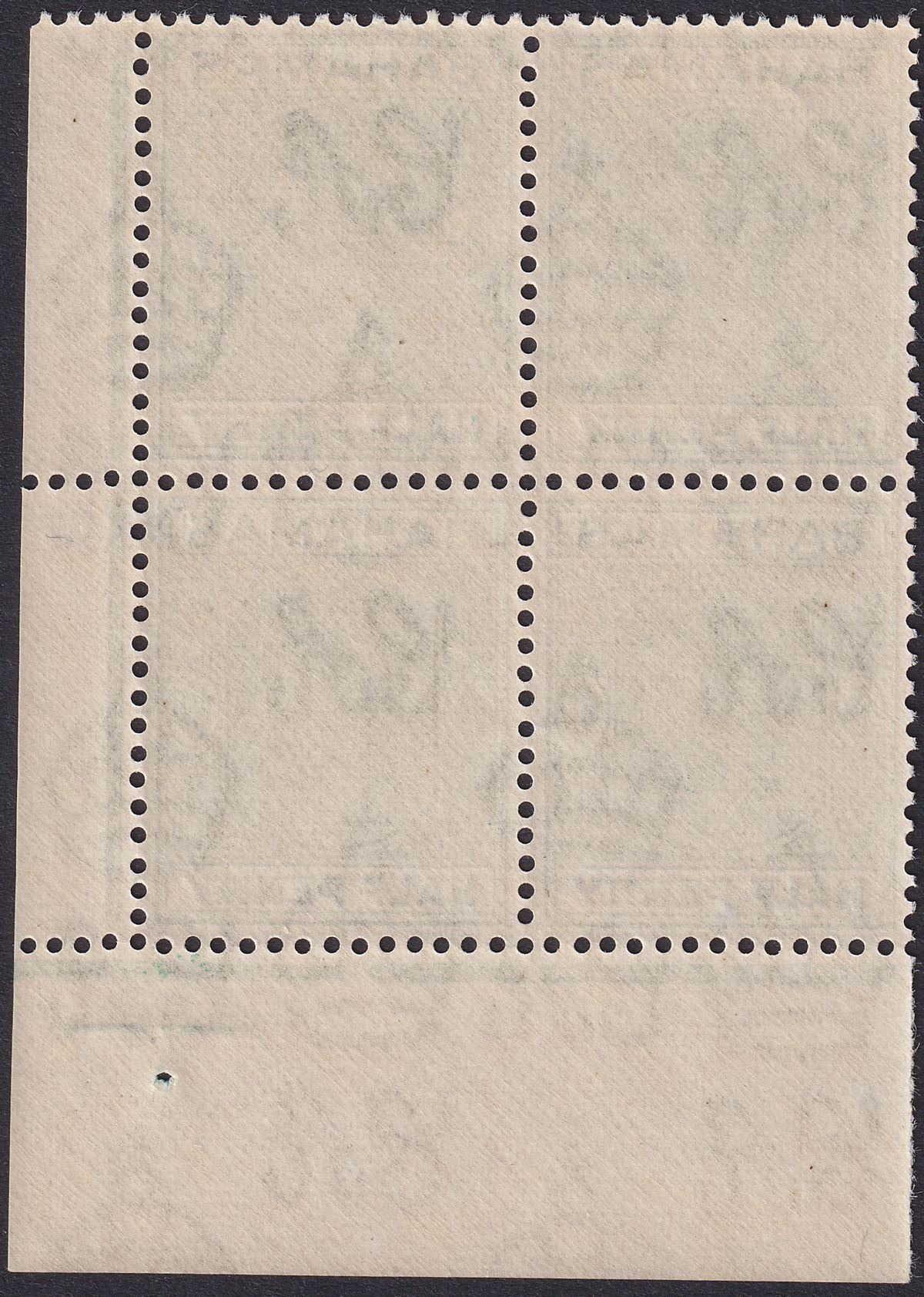 Bahamas 1942 KGVI ½d Bluish Green with Variety Elongated E Mint SG149ca cat £250