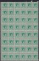 Click for more photos and details Bahamas 1942 KGVI ½d Bluish Green Block of 48 w Chipped N Varieties Mint SG149c