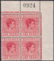Click for more photos and details Bahamas 1938 KGVI 1d Carmine Sheet No Block of 4 w Damaged Y + O Mint SG150