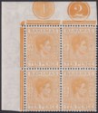 Click for more photos and details Bahamas 1951 King George VI 10d Yellow-Orange Plate 1-2 Block of 4 Mint SG154c