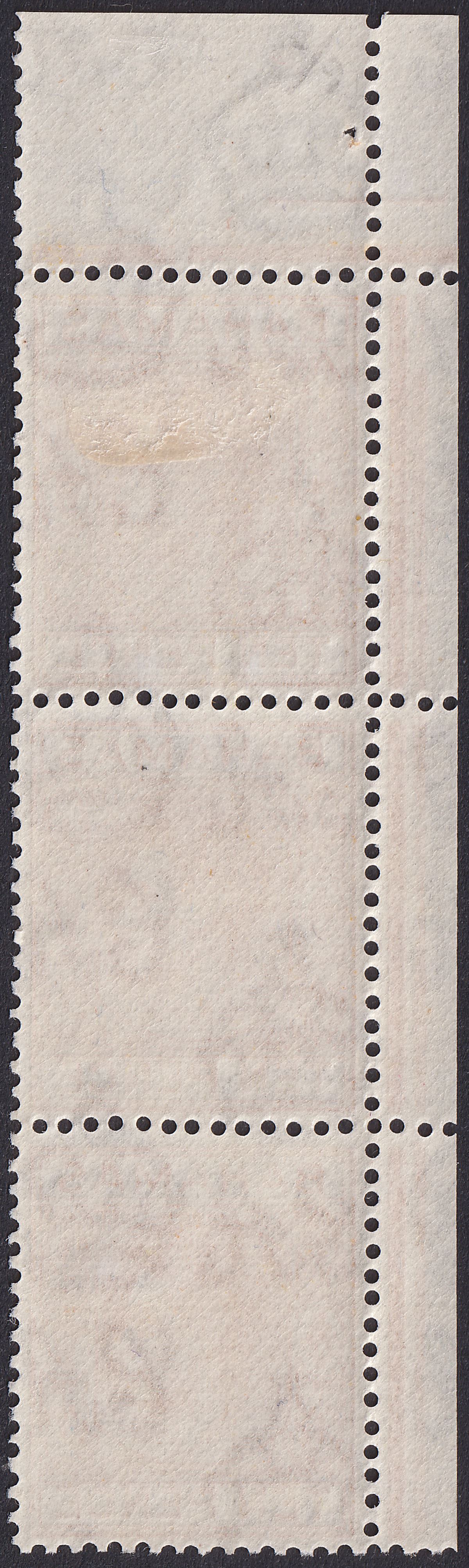 Bahamas 1946 KGVI 10d Yellow-Orange Strip with Neck Dot Variety Mint SG154c