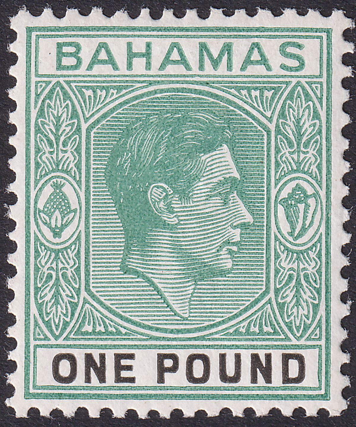 Bahamas 1944 KGVI £1 Grey-Green and Black UM Mint SG157b cat £225