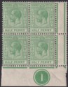 Click for more photos and details Bahamas 1924 KGV ½d Green with Variety Elongated E Block Mint SG115a cat £100+