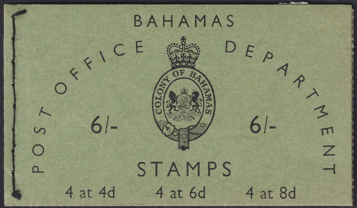 Bahamas 1961 QEII Complete 6sh Stamp Booklet Mint SB3 cat £50