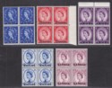 Click for more photos and details BPA in Eastern Arabia 1956-57 QEII Surcharge Part Block Set to 6a Mint