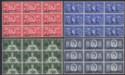 Click for more photos and details Bahrain 1953 QEII Coronation Surcharge Block Set UM Mint SG90-93 cat £135 MNH
