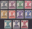 Click for more photos and details Bahrain 1942 King George VI Overprint Part Set to 12a Mint