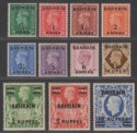 Click for more photos and details Bahrain 1948 King George VI Surcharge Set Mint SG51-60a cat £100
