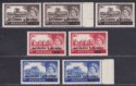 Bahrain 1955-58 QEII Castles Surcharge Set with Varieties Mint SG94-96a