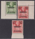 Bahrain 1948 King George VI 2r on 2sh6d, 5r on 5sh Surcharges Mint SG59-60