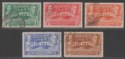 Click for more photos and details Barbados 1939 KGVI Tercentenary of General Assembly Set Used SG257-261 cat £15