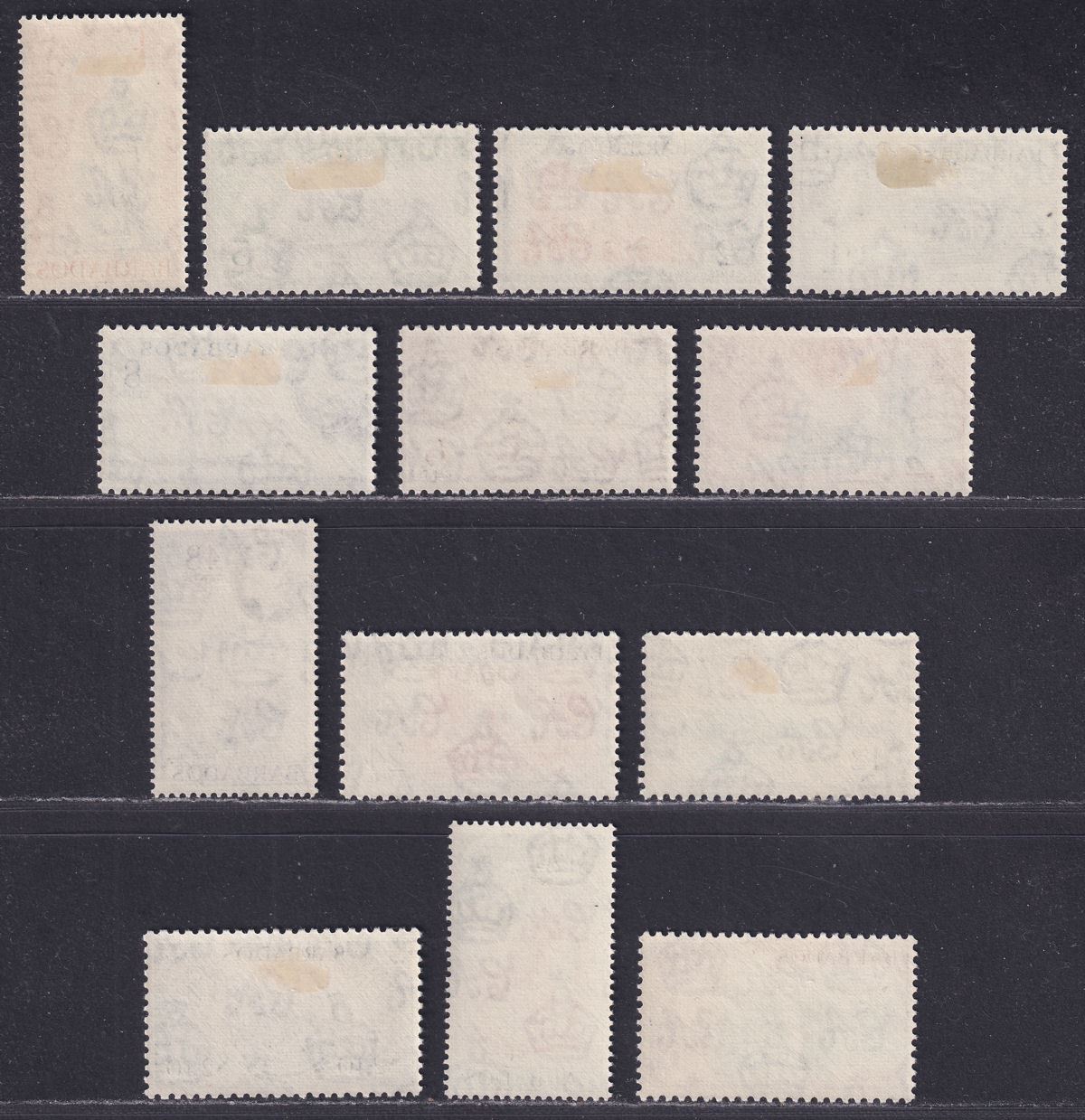 Barbados 1953 Queen Elizabeth II Set Mint SG289-301 cat £80