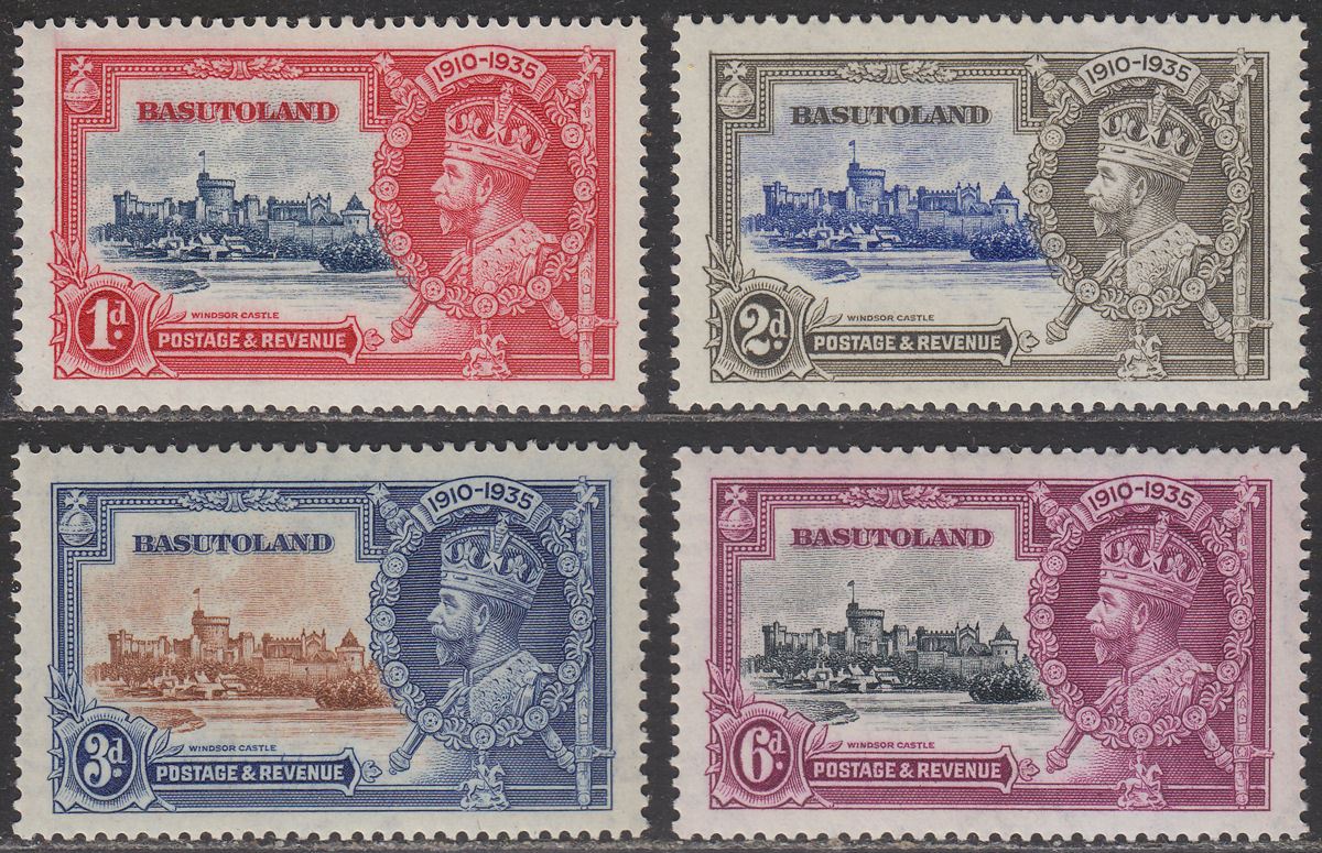Basutoland 1935 KGV Silver Jubilee Set Mint SG11-14 cat £14