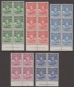 Click for more photos and details Basutoland 1938 KGVI Nile Crocodile Imprint Block Set to 3d UM Mint SG18-22