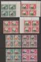 Click for more photos and details Basutoland 1961 QEII Currency Surcharge Part Block Set to 25c Mint