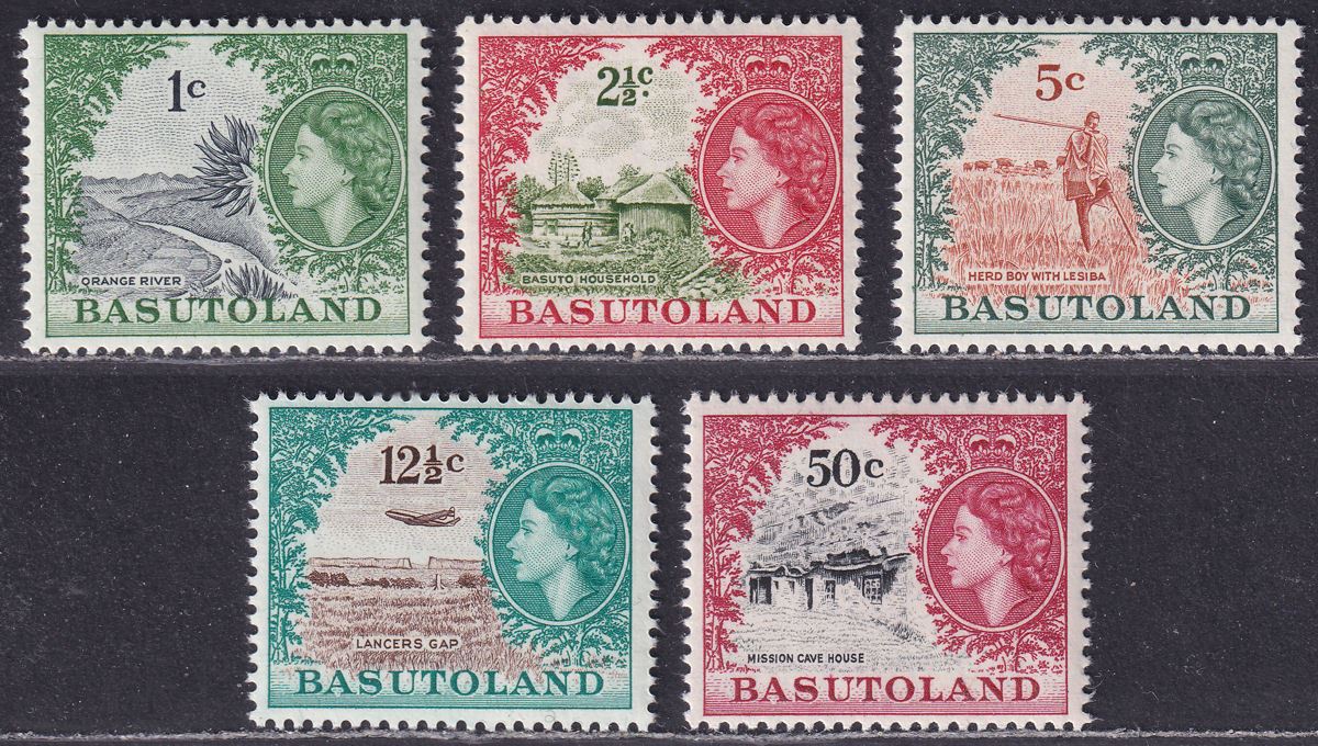 Basutoland 1964 Queen Elizabeth II Mint Set SG84-92 cat £35
