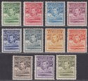 Basutoland 1938 KGVI Nile Crocodile Set Mint SG18-28 cat £130