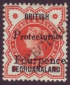 Click for more photos and details Bechuanaland Protectorate 1889 QV 4d on ½d SPECIMEN Overprint SG53s