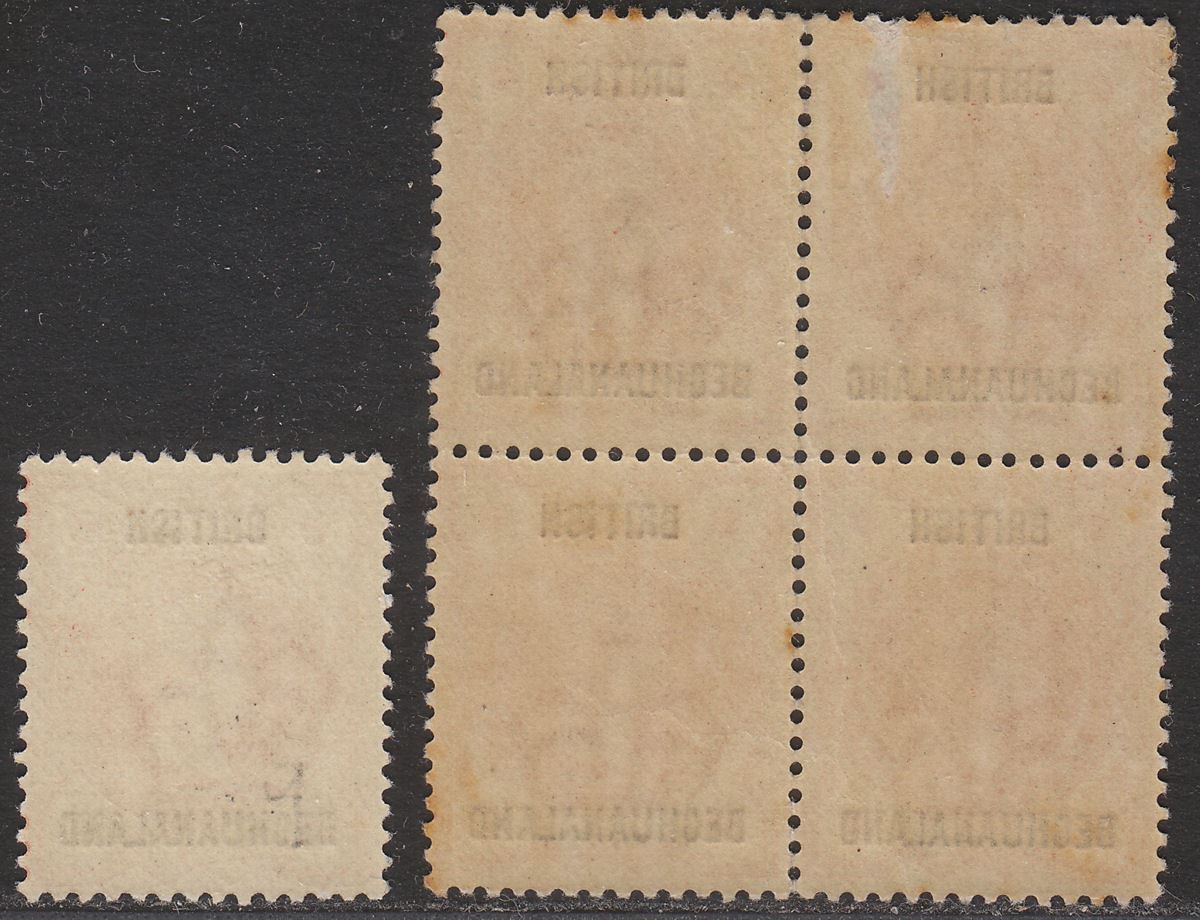 British Bechuanaland + Protectorate 1888 QV ½d Vermilion Overprints Mint SG9