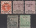Bechuanaland Protectorate 1888-97 Queen Victoria Overprint Selection Mint